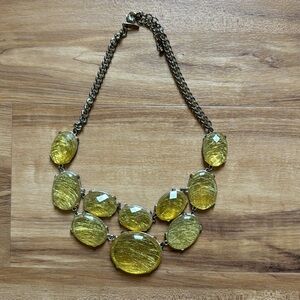 Citrine gold plated Necklace